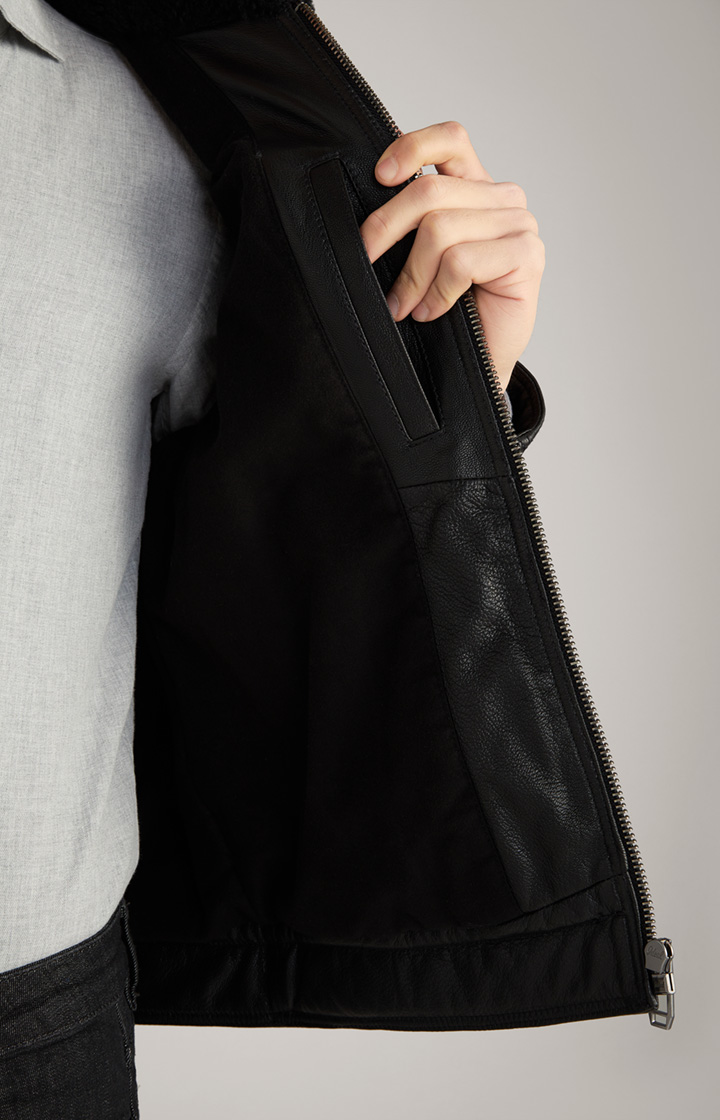 Lederjacke Mech in Schwarz