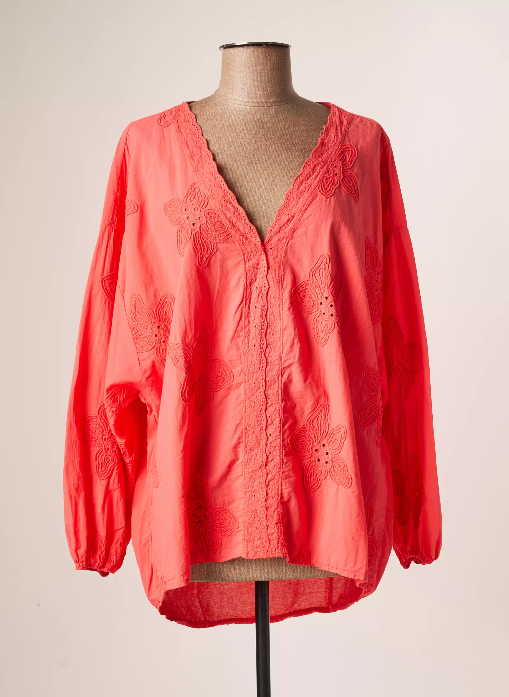 Acbelle Blouses Femme couleur orange