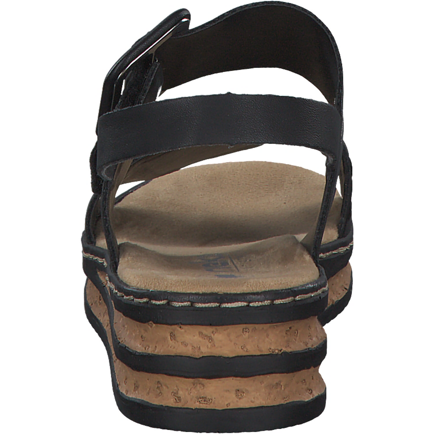 Rieker 62950, Keilsandaletten, Damen, Schwarz