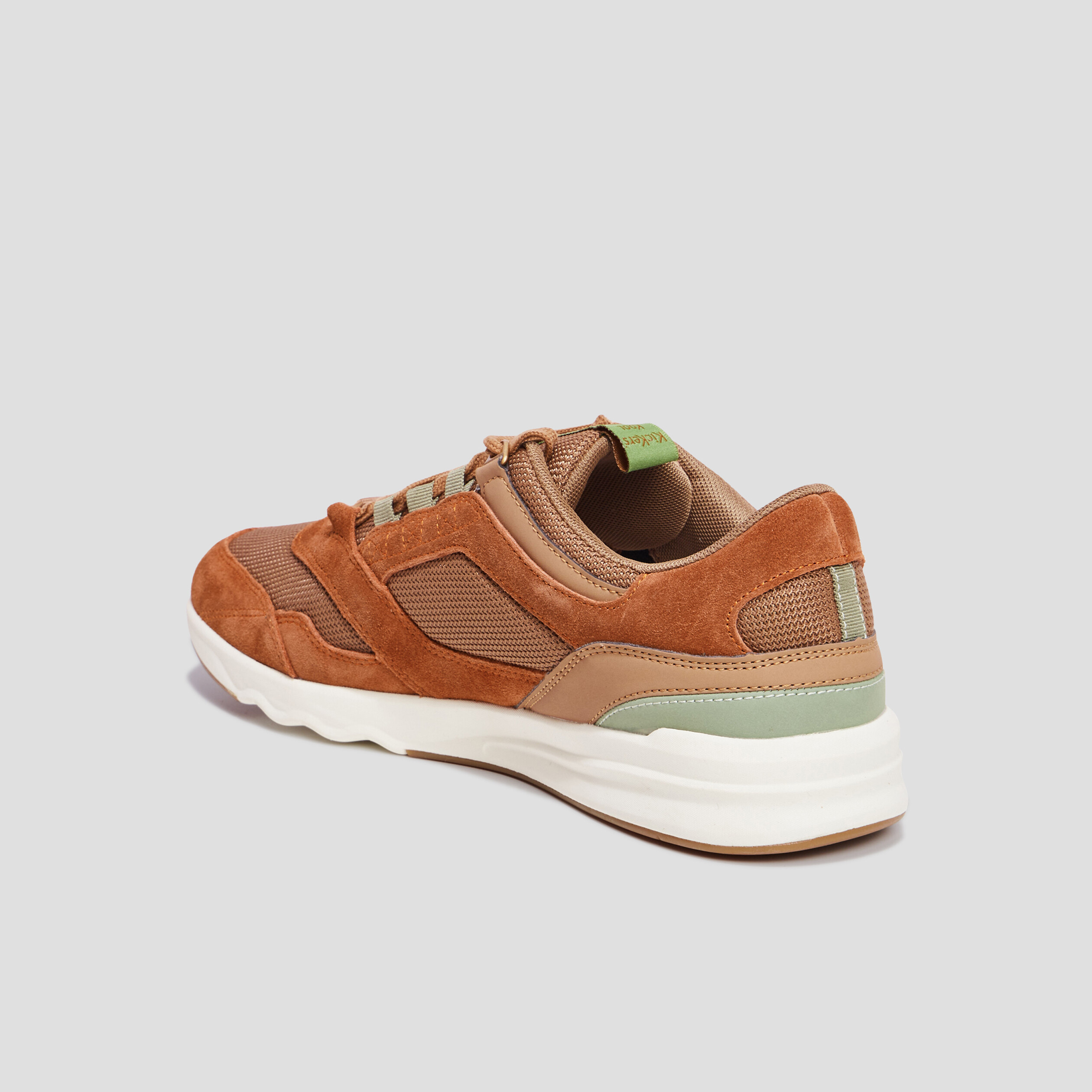 Baskets running en cuir Kickers Koolflex marron homme | La Halle