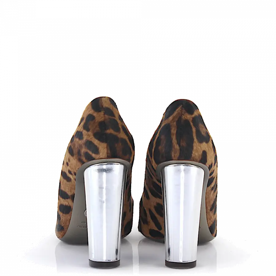 Dolce & Gabbana - Pumps Pony Leo Print beige braun - beige