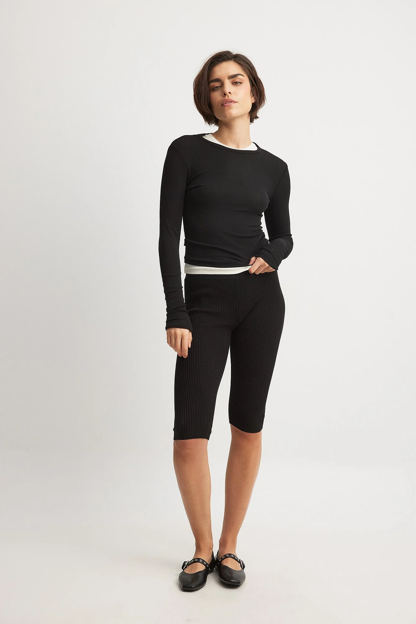 Knitted Capri Pants
