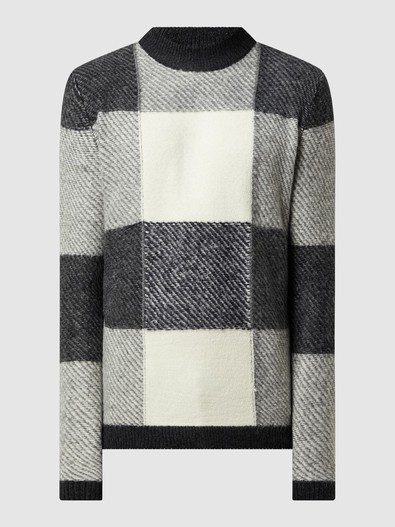 Pullover mit Woll-Anteil Modell 'Mola' in hellgrau