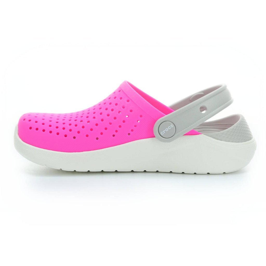 Crocs LiteRide Clog Electric Pink / White Pantoffeln