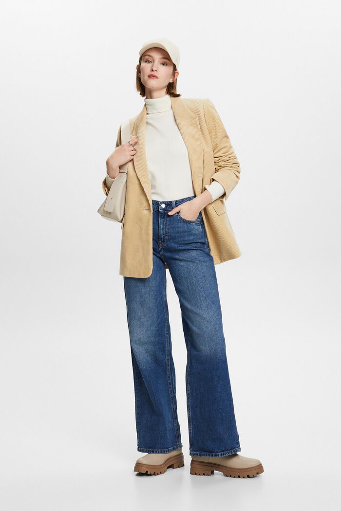 Retro-Jeans mit weitem Bein