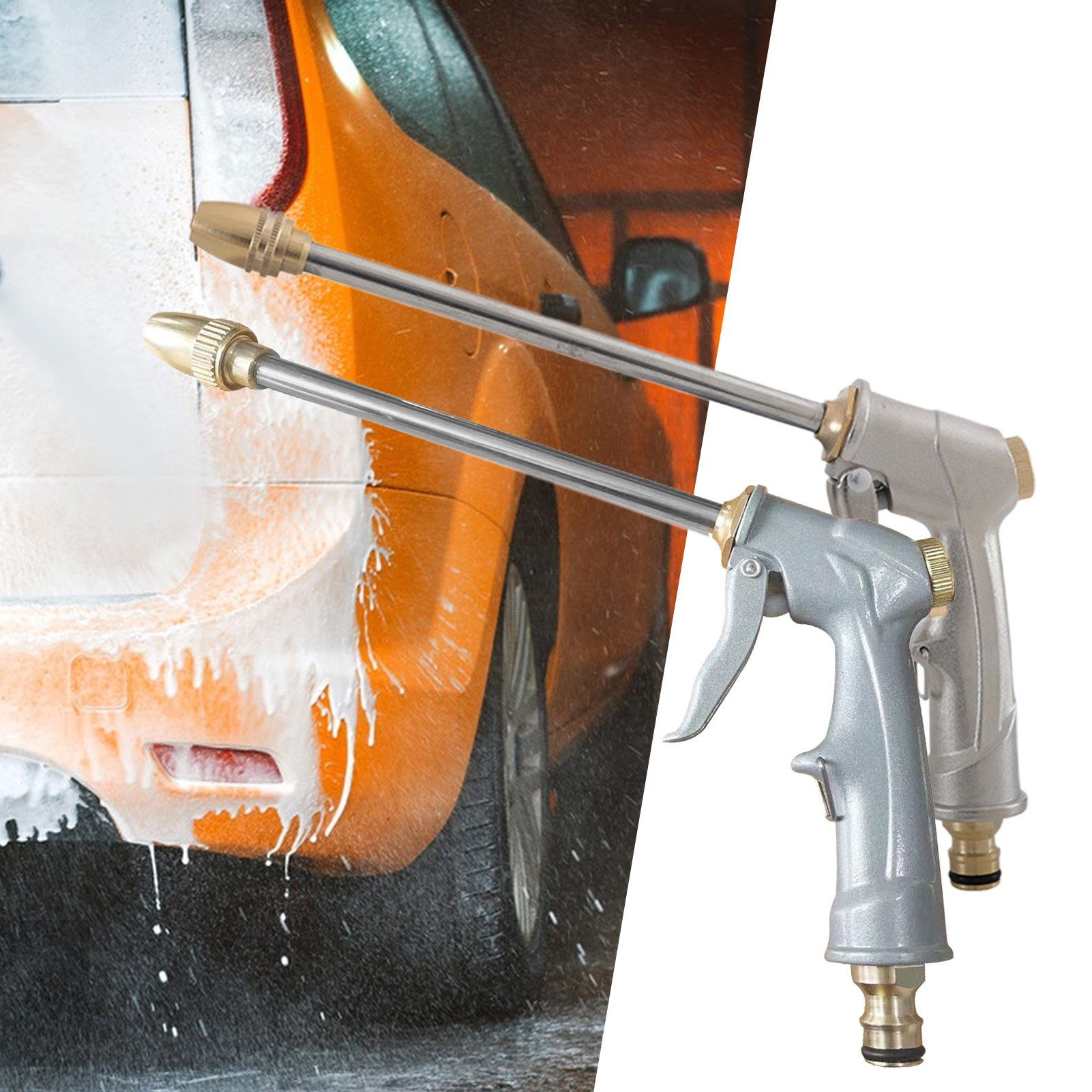 farfi Hochdruckreiniger Verstellbare Hochdruck-Autowaschdüse,hoher Wasserimpulskraft, (1 x Autowaschdüse), Kein Akku und Ladegerät erforderlich