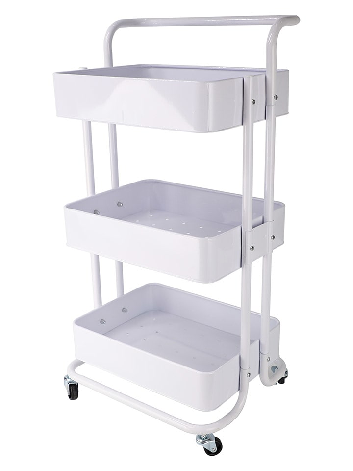 Echtwerk Küchenwagen in Weiß - (B)43 x (H)86 x (T)32 cm günstig kaufen onesize