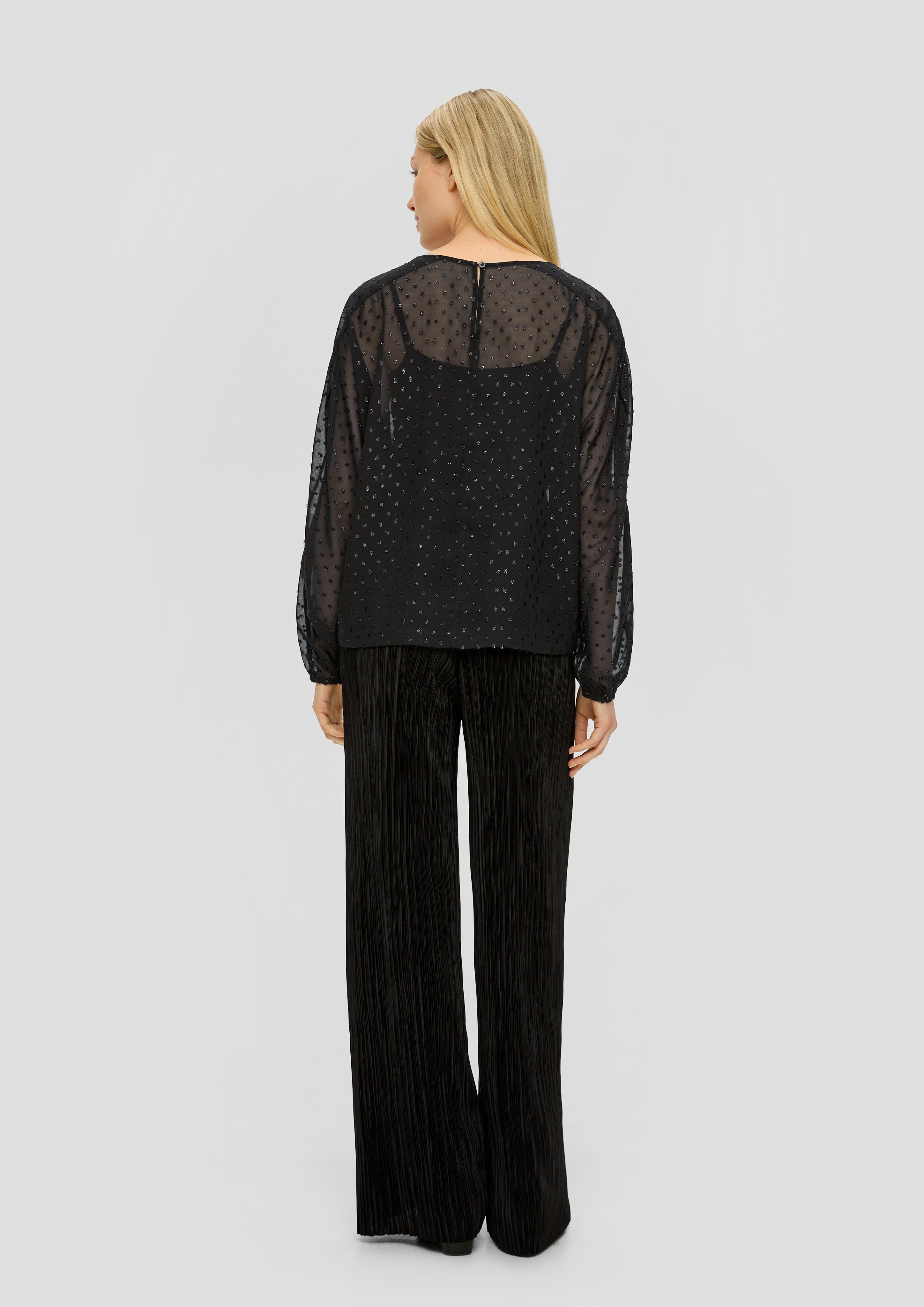 Chiffonbluse mit Fledermausärmeln  2139060-9999
