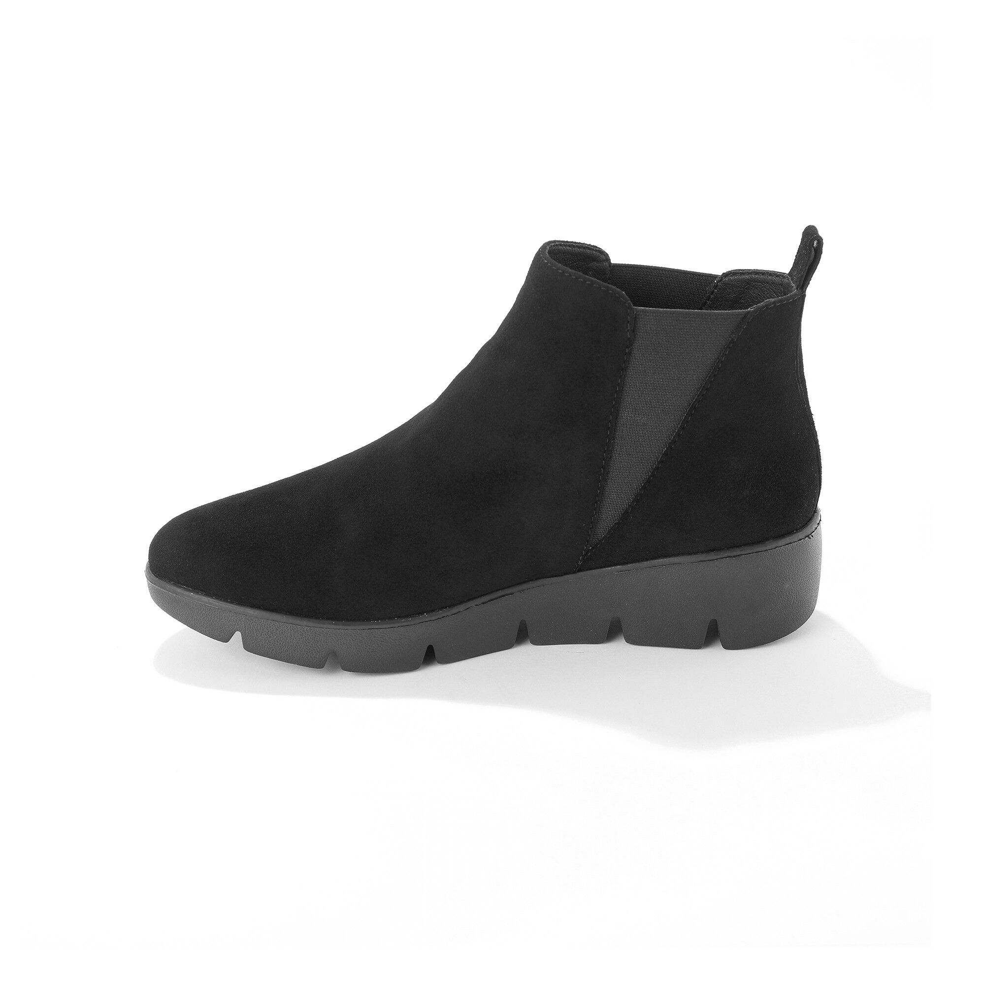 Boots compensées cuir souple certifié LWG