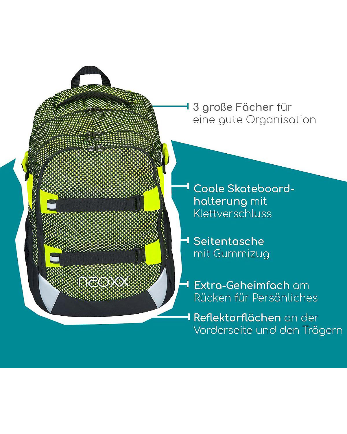 Schulrucksack Active All about neon (2023)