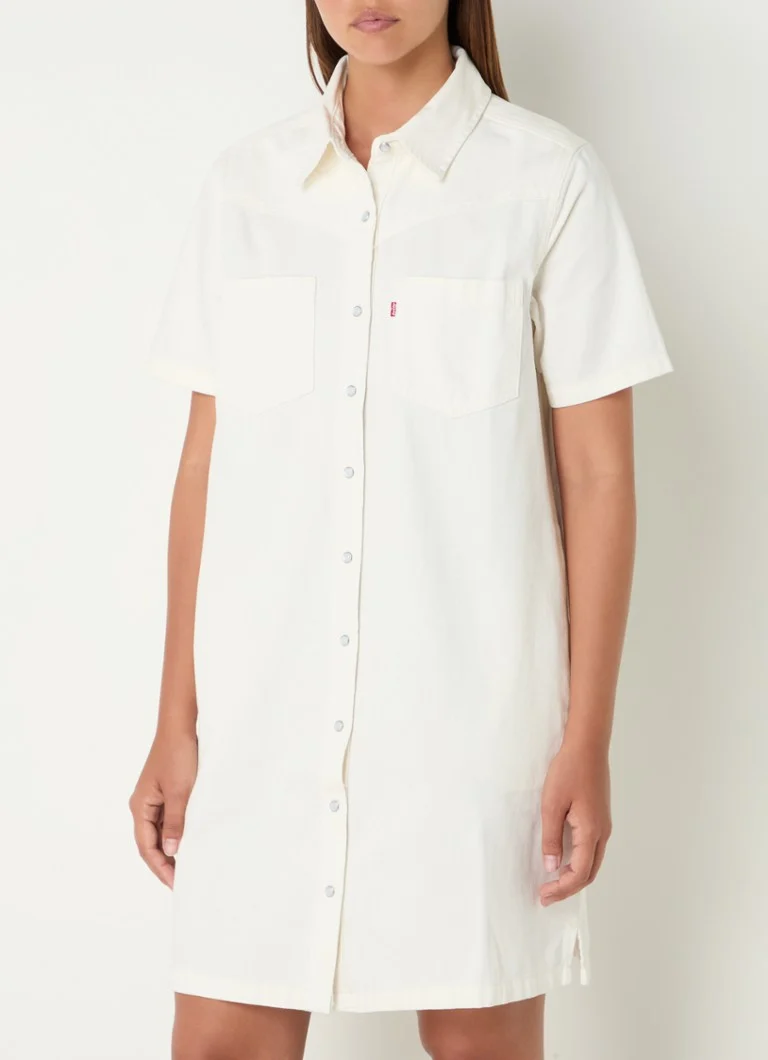 Rochie mini din denim Levi's Louisa cu buzunare la piept