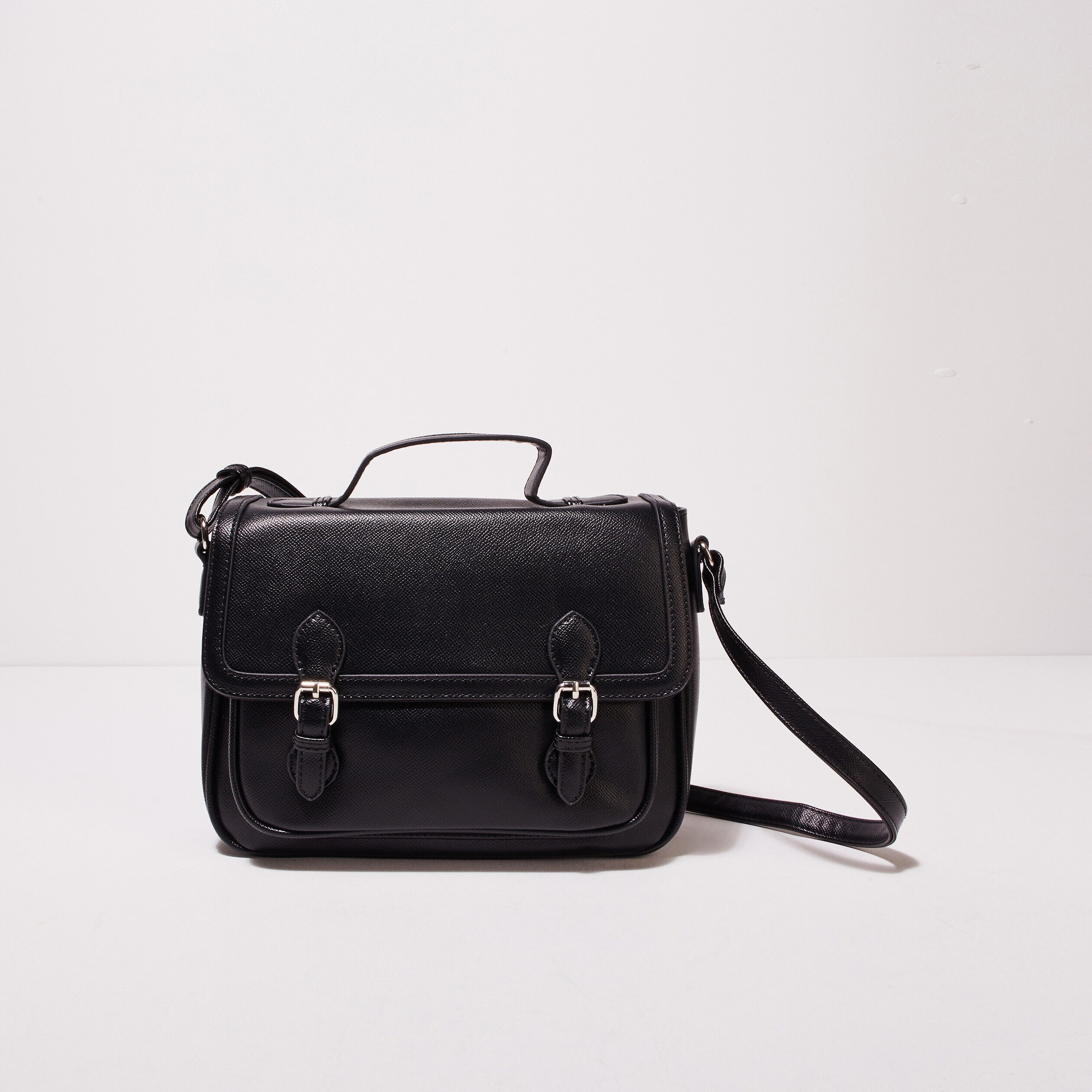 Sac cartable avec bandoulière noir femme | Cache Cache