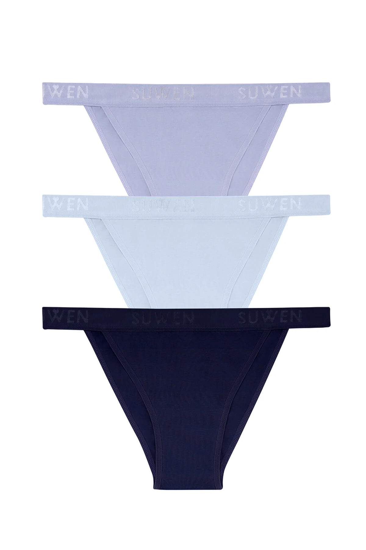 SUWEN  3er-Pack Unterhosen aus Baumwolle
