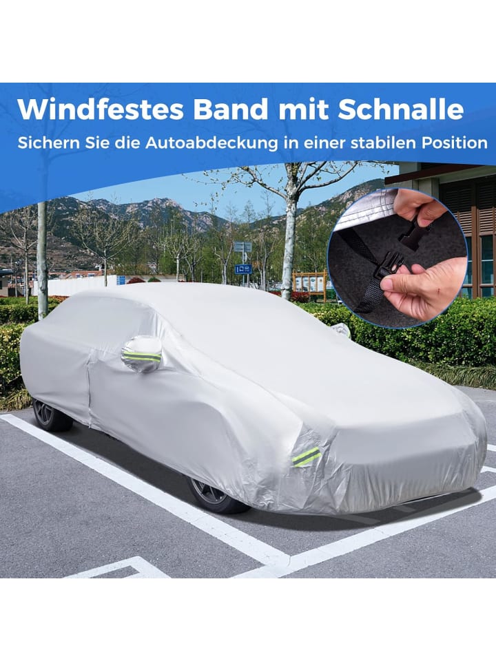 COSTWAY Abdeckplane Auto für Limousine bis zu 479 cm in Grau günstig kaufen onesize