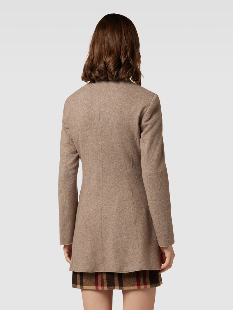 Blazer mit Stehkragen in haselnuss braun