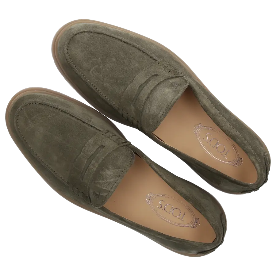 Tod's - Loafer M59K0 Veloursleder - grün