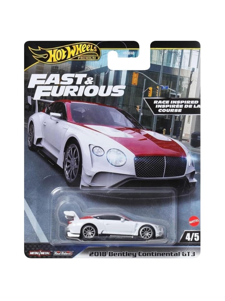 Hot Wheels 2018 Bentley Continental GT3 HVR63 | Hot Wheels Fahrzeug Fast & Furious günstig kaufen onesize