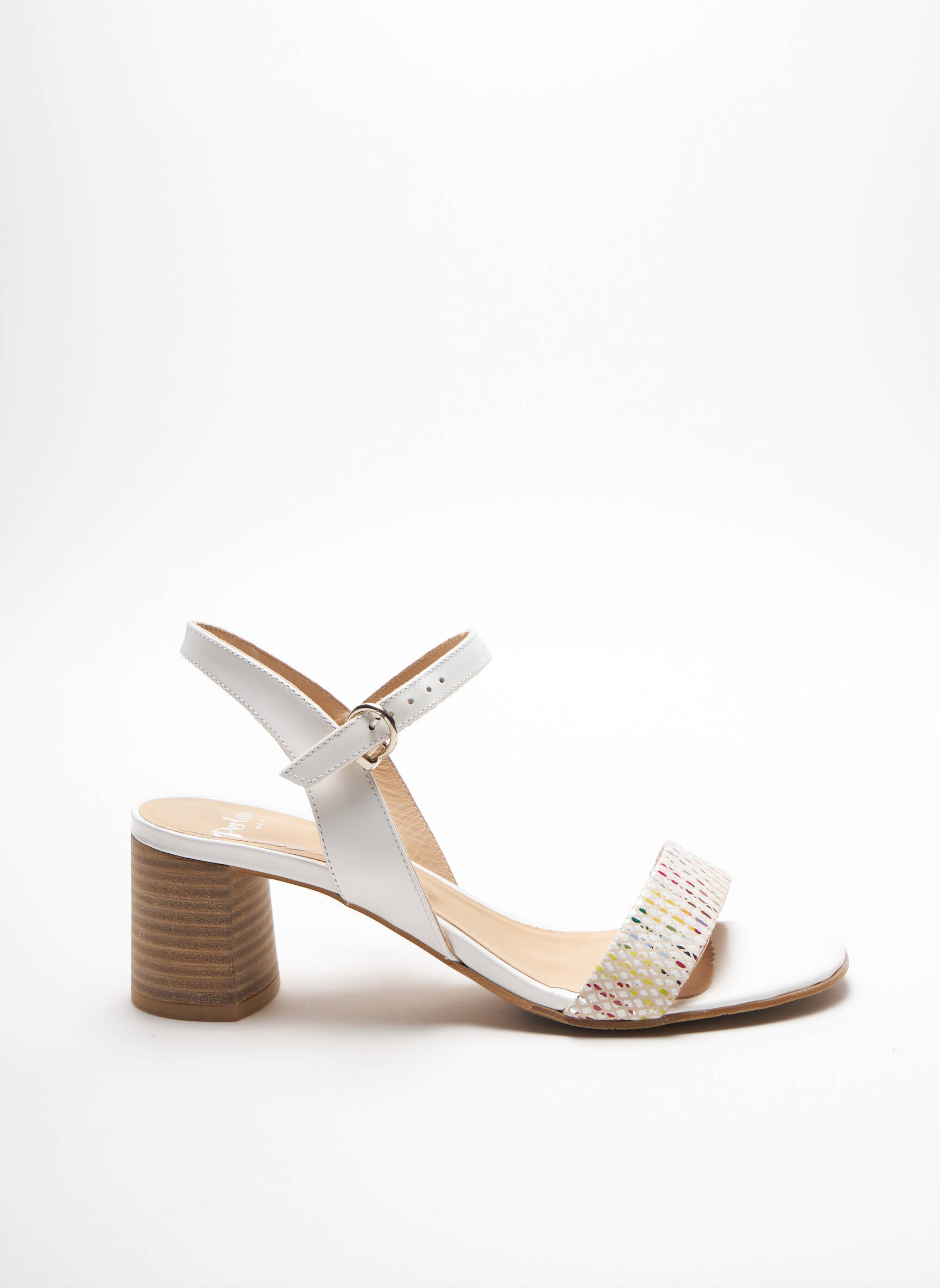 Perlato Sandales Nu Pieds Femme couleur blanc