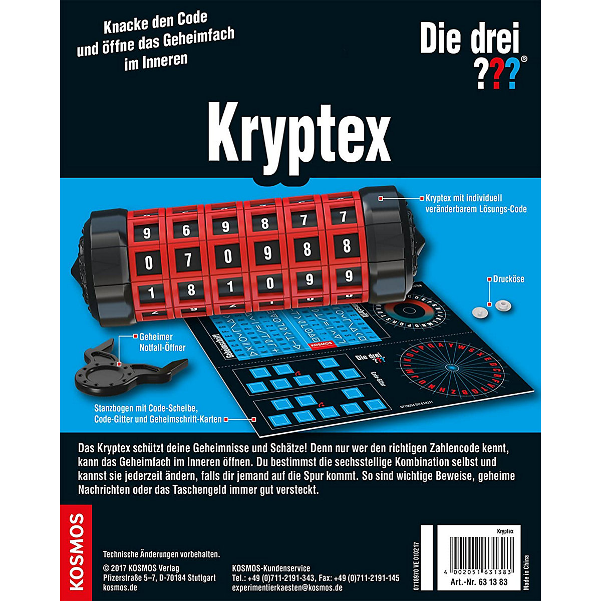 Detektivausrüstung Die Drei  Fragezeichen - großes Detektiv-Set (9-teilig)