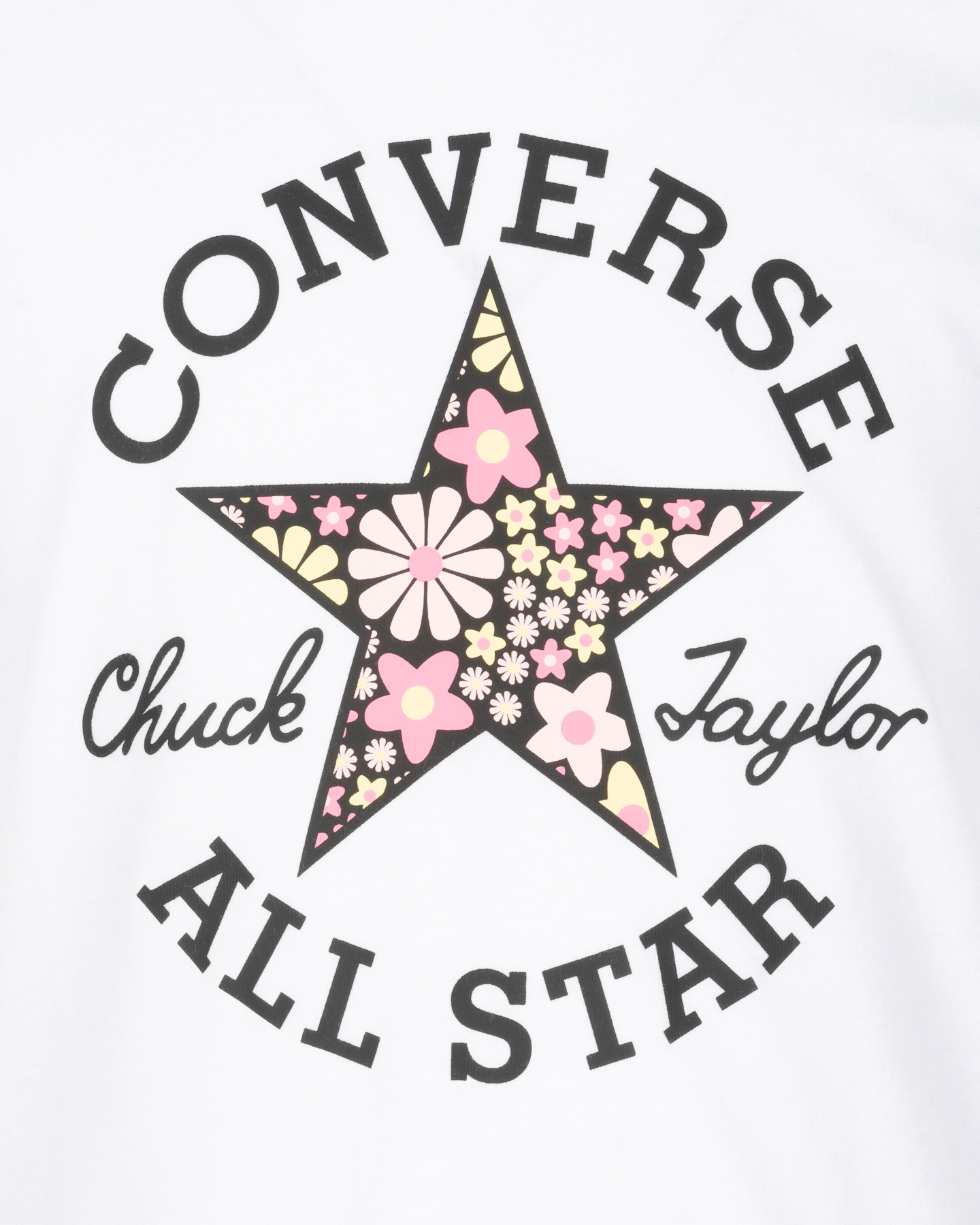 Tricou Converse cu logo floral Jr 4CF829-001