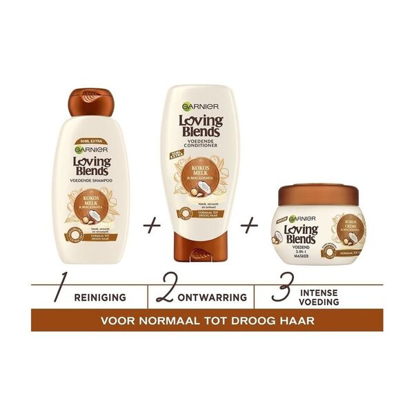 Garnier Loving Blends Kokosmelk & Macadamia balzsam 250ml