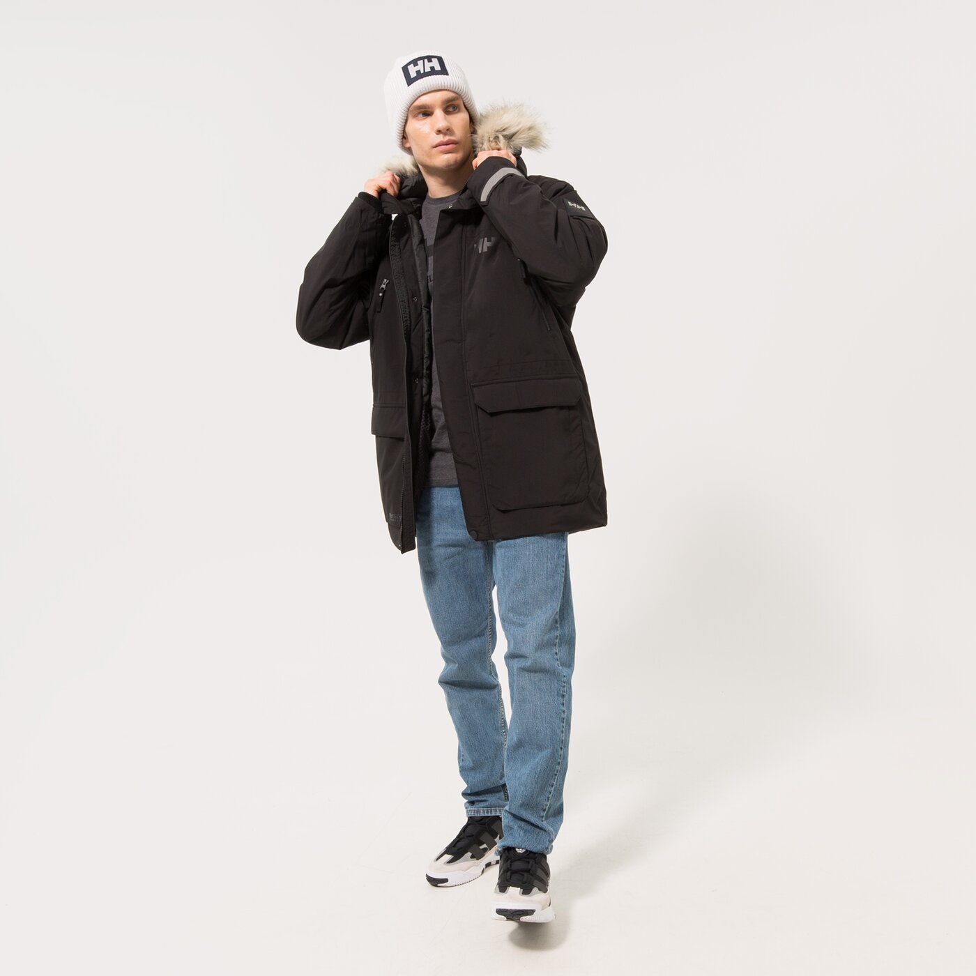 HELLY HANSEN JACKE WINTER REINE PARKA Schwarz