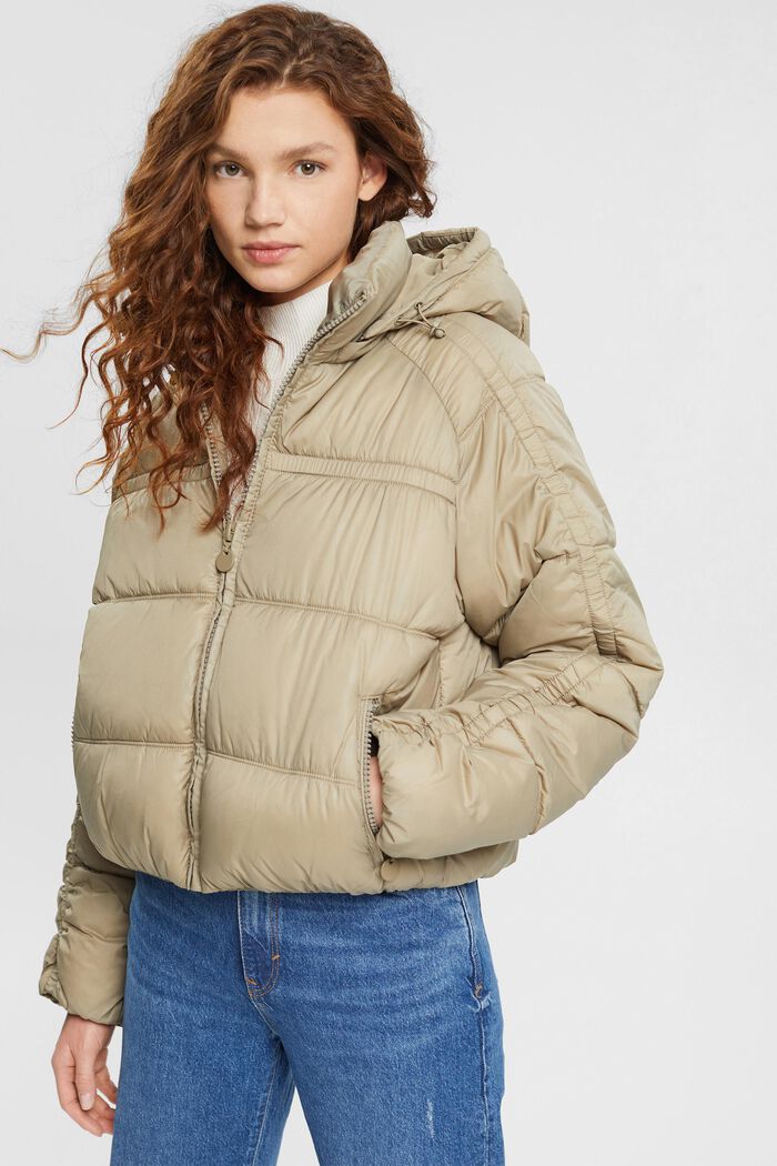 Stepp-Jacke mit abnehmbarer Kapuze