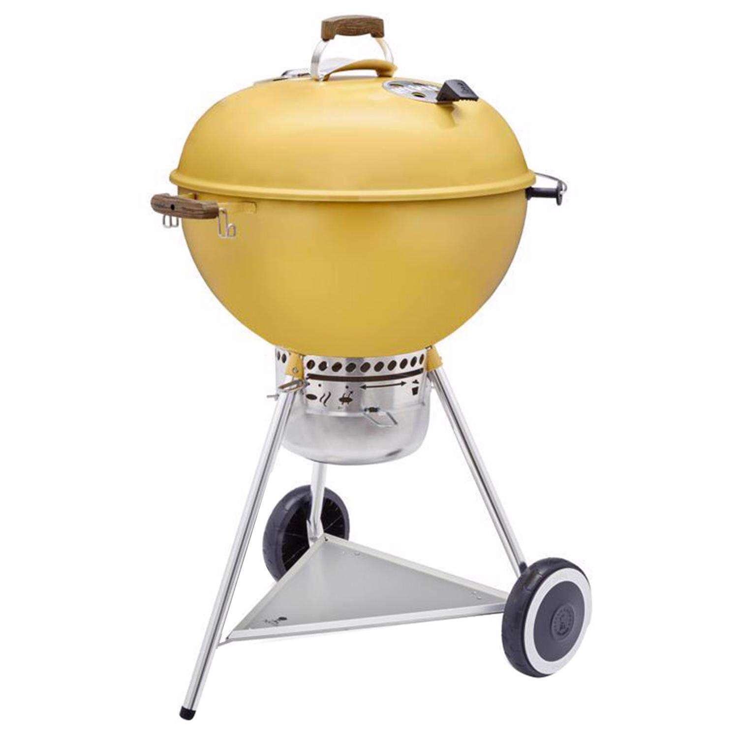 Weber 22 in. Charcoal Grill Hot Rod Yellow