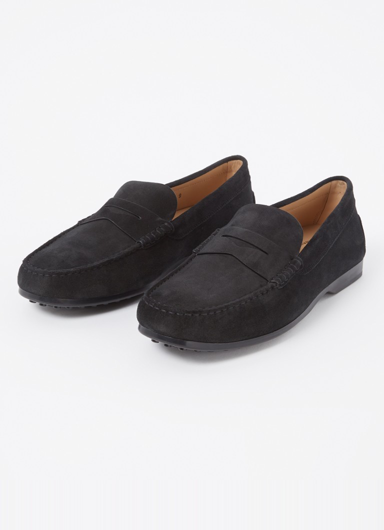 Tods Mocassino Gomma loafer i kalve semsket skinn