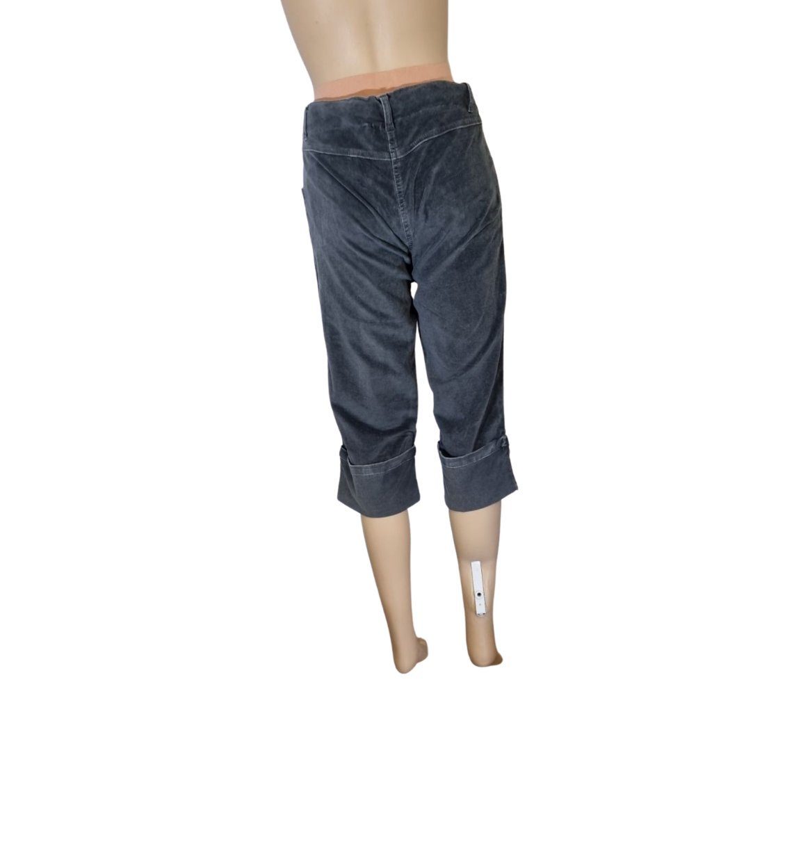Bellezza Umstandshose ORA-22673 grau kurz Cordhose Stiefelhose