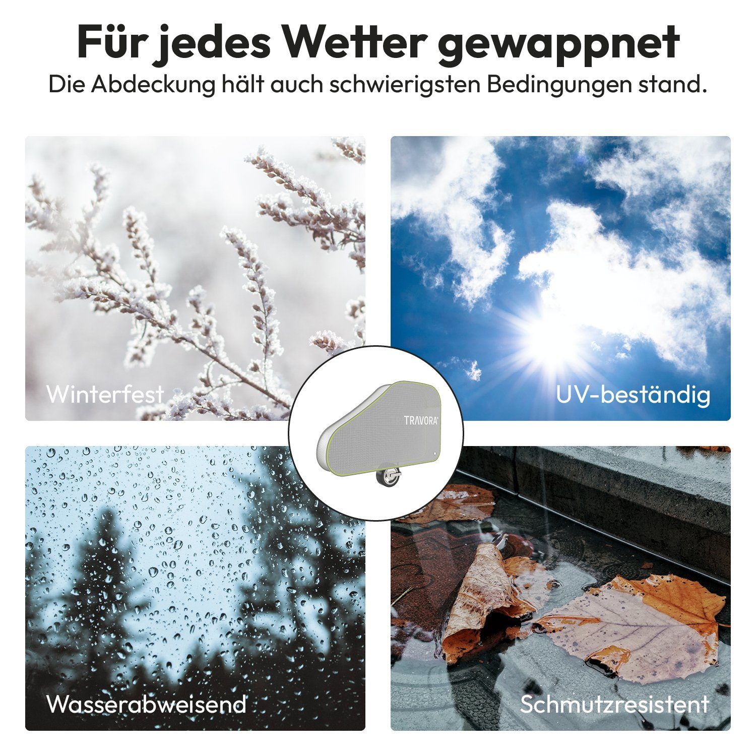 MOVAN Wohnwagenschutzhülle Deichselabdeckung Wohnwagen - Universal Deichselabdeckung Schutzhülle