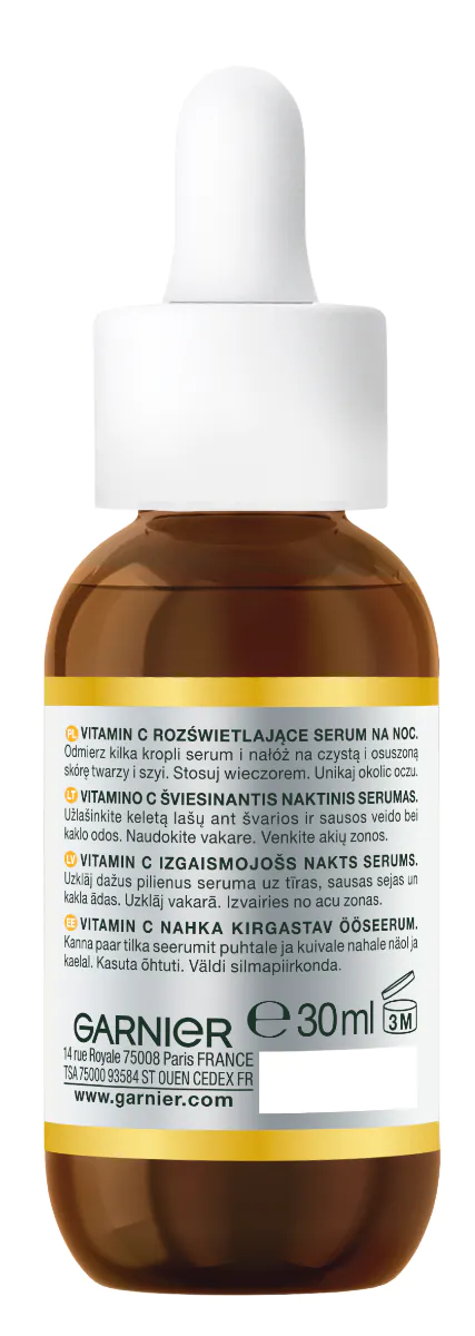 „Garnier Skin Naturals“ vitamino C šviesinantis naktinis serumas