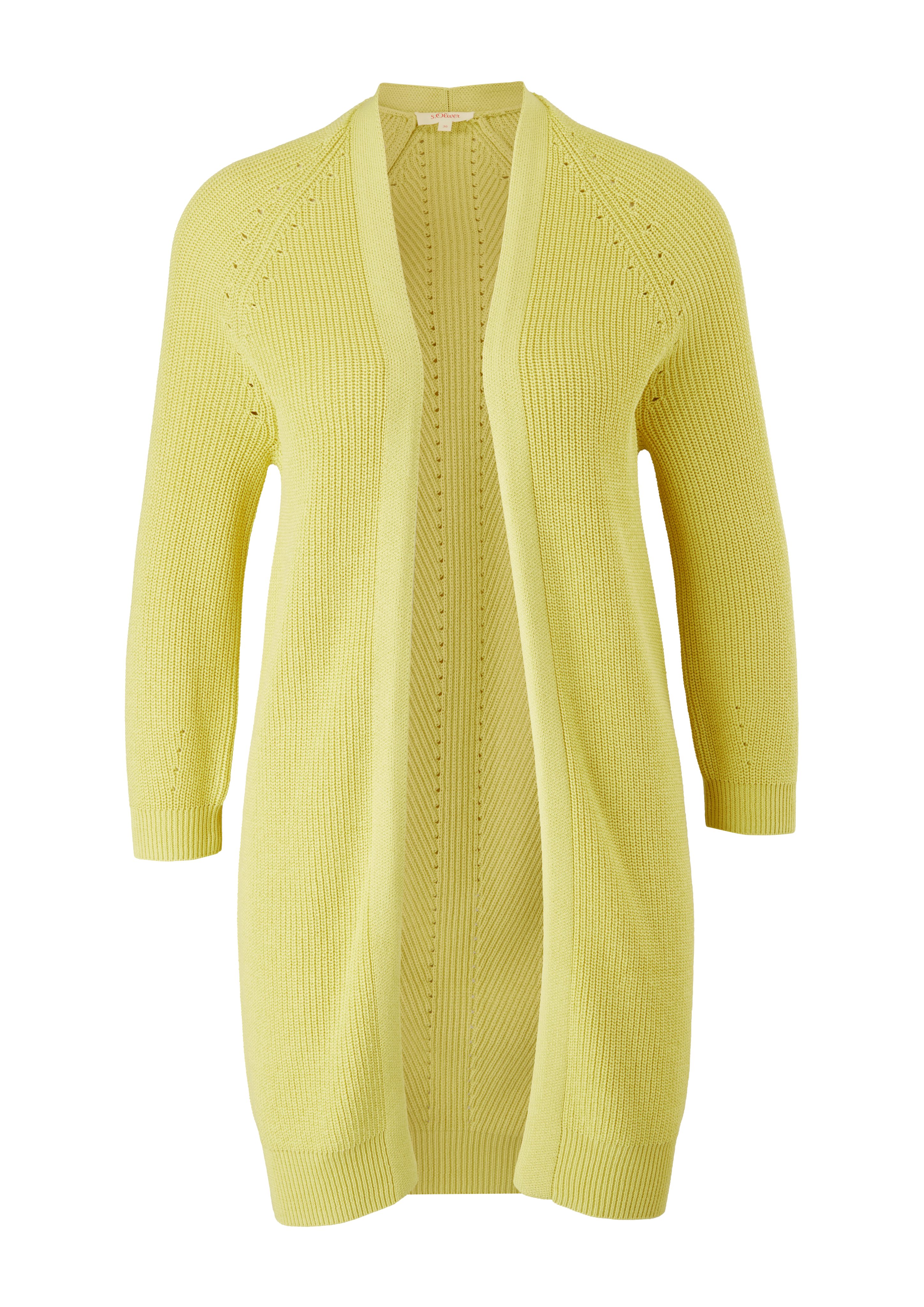 s.Oliver Strickjacke Cardigan mit Ajourmuster