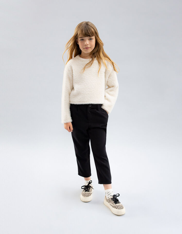 Pantalon noir 7/8ème détails clous fille