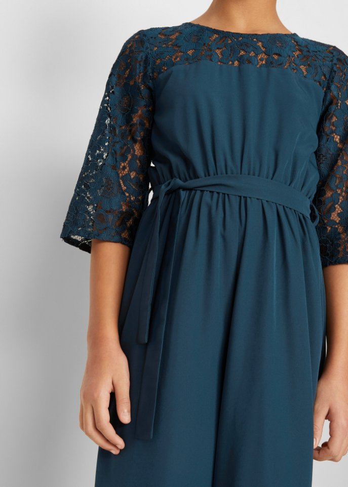 Mädchen Jumpsuit mit Spitze