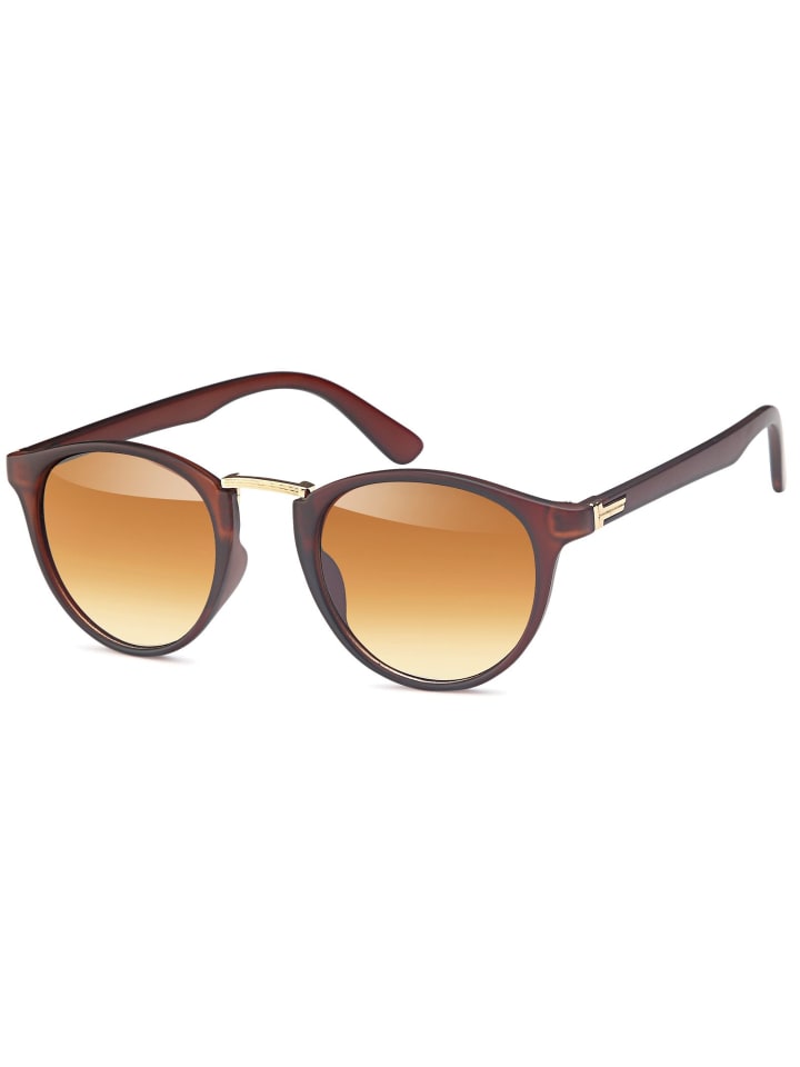 styleBREAKER Sonnenbrille in Braun-Gold matt / Braun Verlauf günstig kaufen onesize