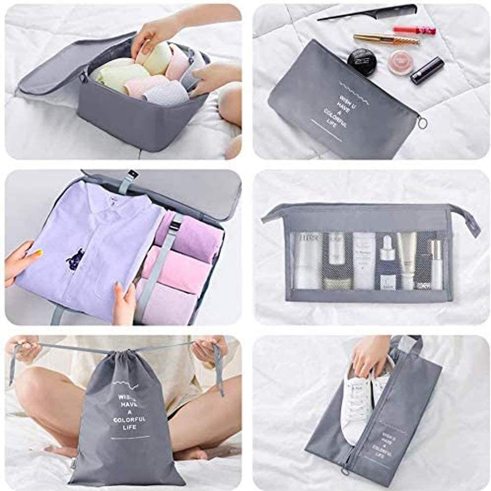 Bedee Kofferorganizer Packing Cubes Kleidertaschen Koffer Organizer Packwürfel Set (Verpackungswürfel Set, 9-tlg., Kofferorganizer Reise Würfel, Ordnungssystem für Koffer, Packwürfel), Packtaschen Set für Urlaub und Reisen