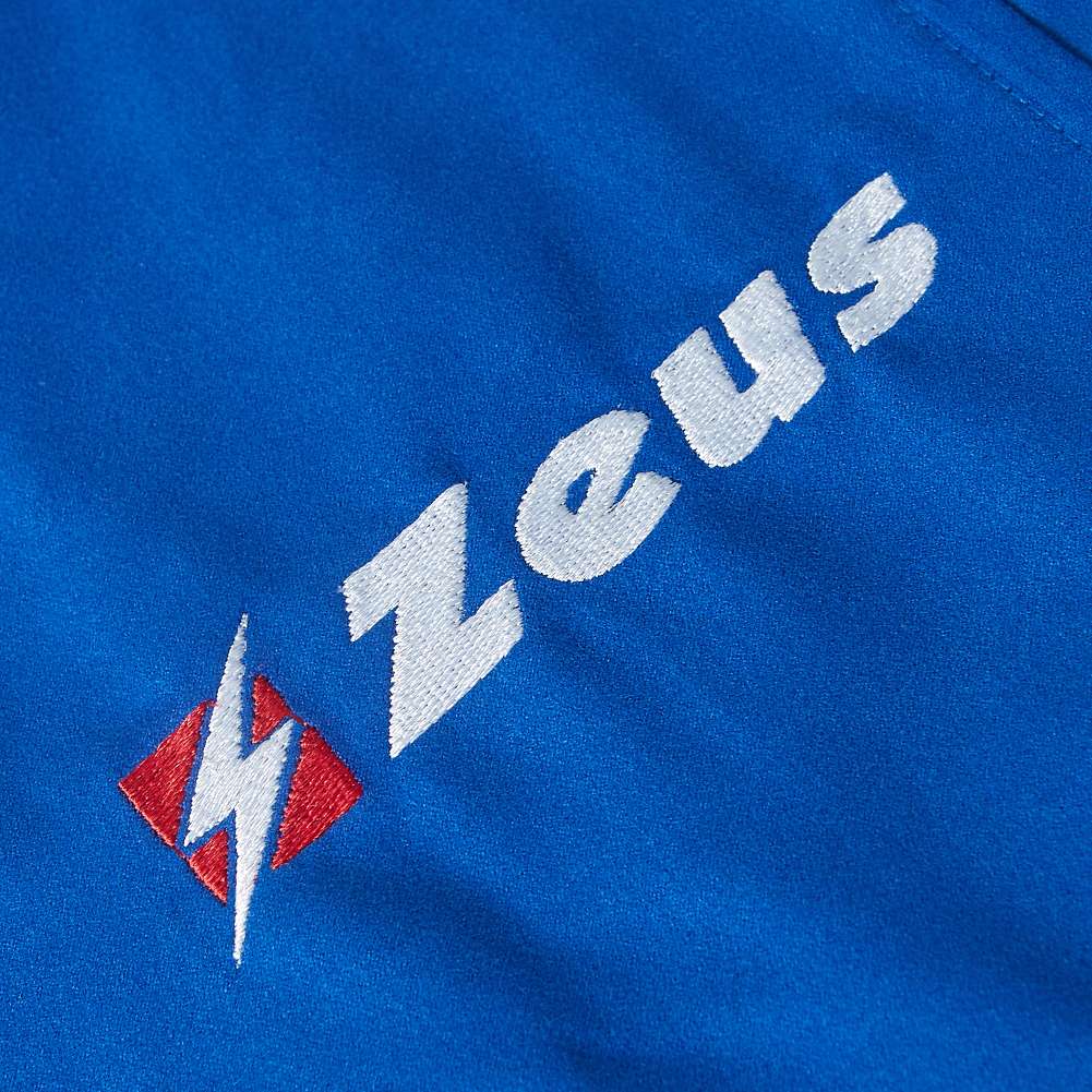Zeus Unisex Mikrofaser Bademantel blau