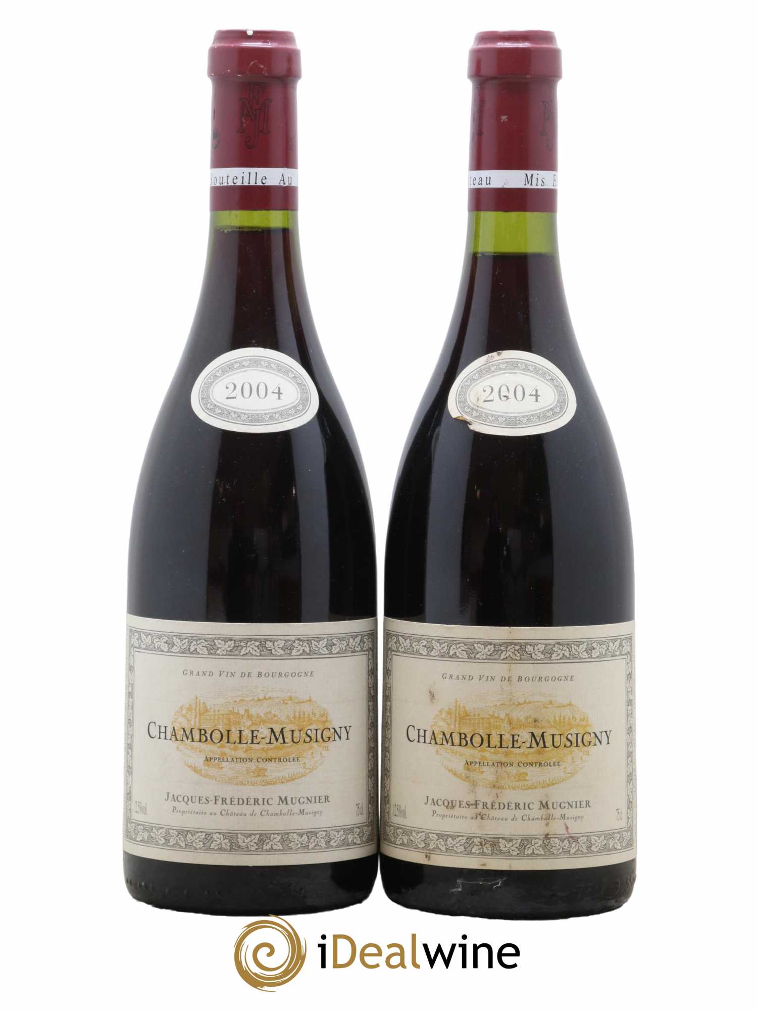 Chambolle-Musigny Jacques-Frédéric Mugnier  2004 - Lot de 2 Bouteilles