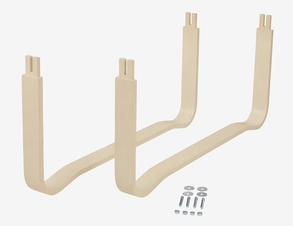Cintres SONA 90 cm de haut, en bouleau, lot de 2