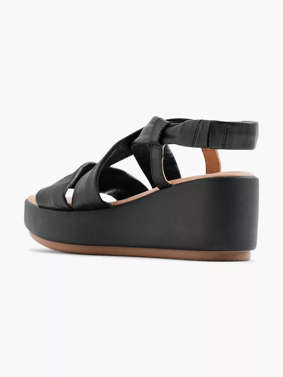 5th Avenue Leder Keilsandalette
