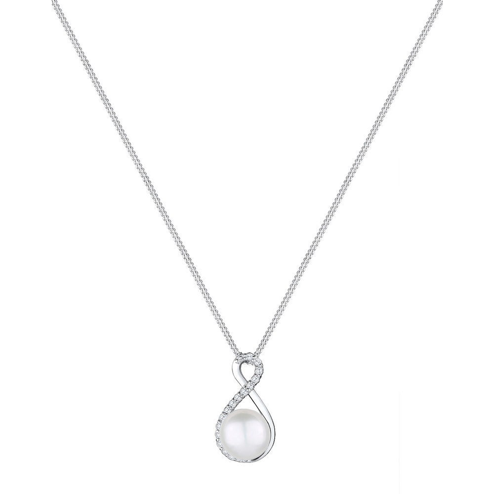 Elli PREMIUM Elli PREMIUM Collier Infinity Süwasserzuchtperle 925 Silber collier