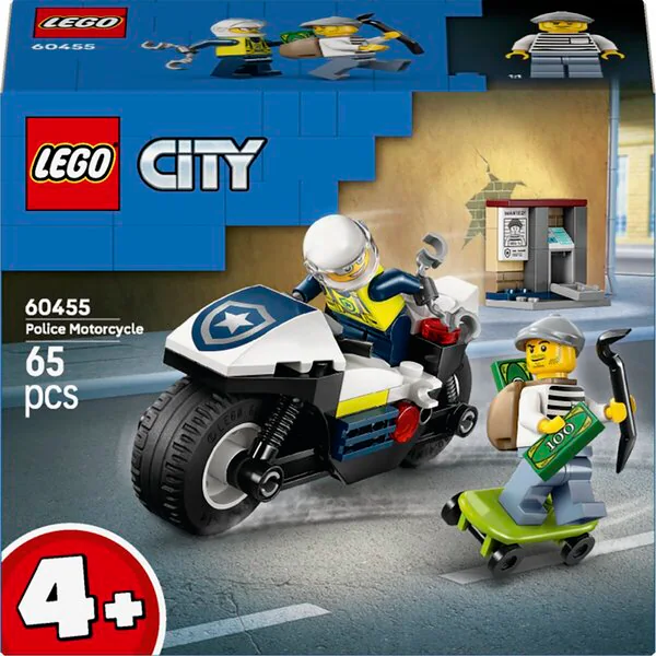 LEGO City 60455 Rendőrségi motoros üldözés