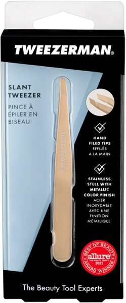 Tweezerman Slant Tweezer - Schräge Pinzette, Champagne Pinzette