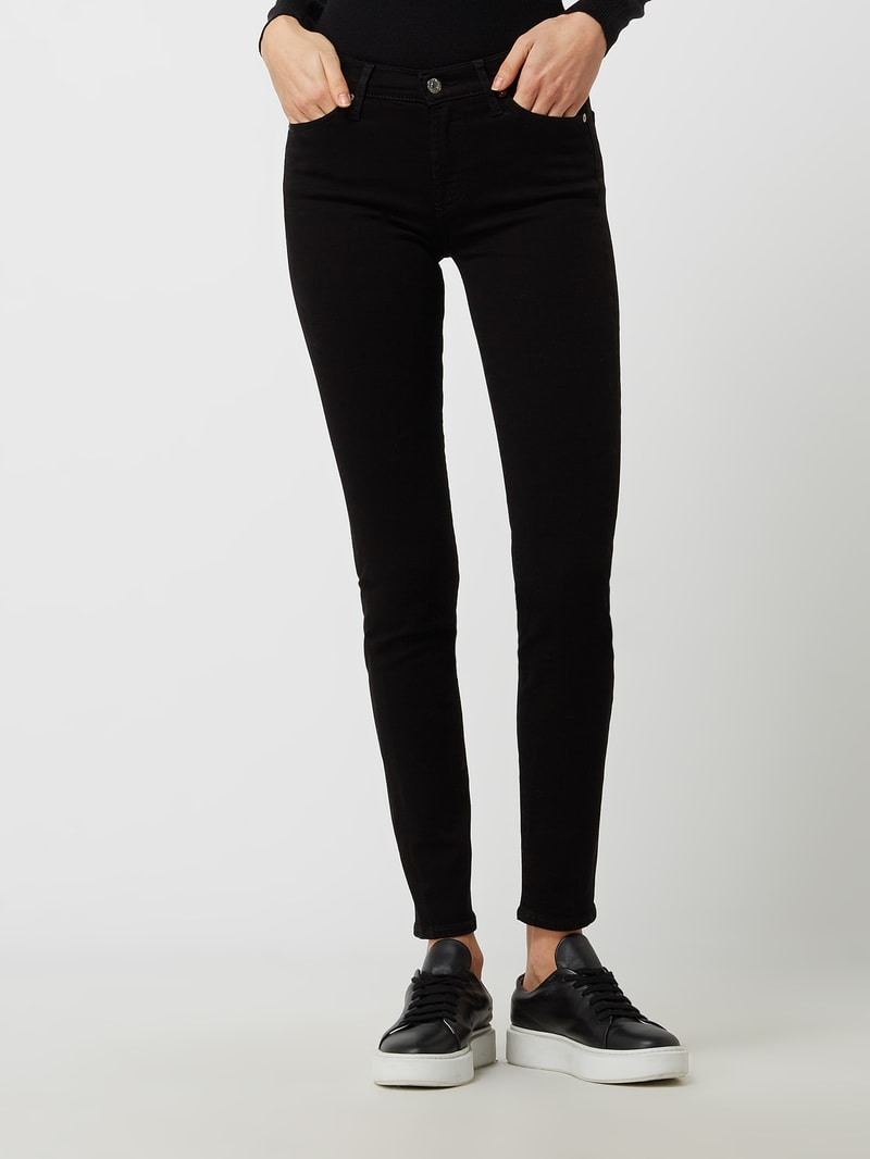 Super Skinny Fit Jeans mit Stretch-Anteil in schwarz