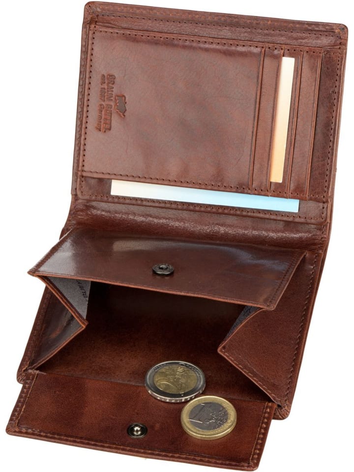 Braun Büffel Geldbörse Arezzo 81442 Geldbörse in Tabak günstig kaufen onesize
