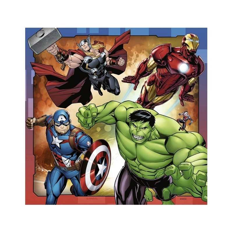Puzzle Puissants Avengers 3x 49 pièces