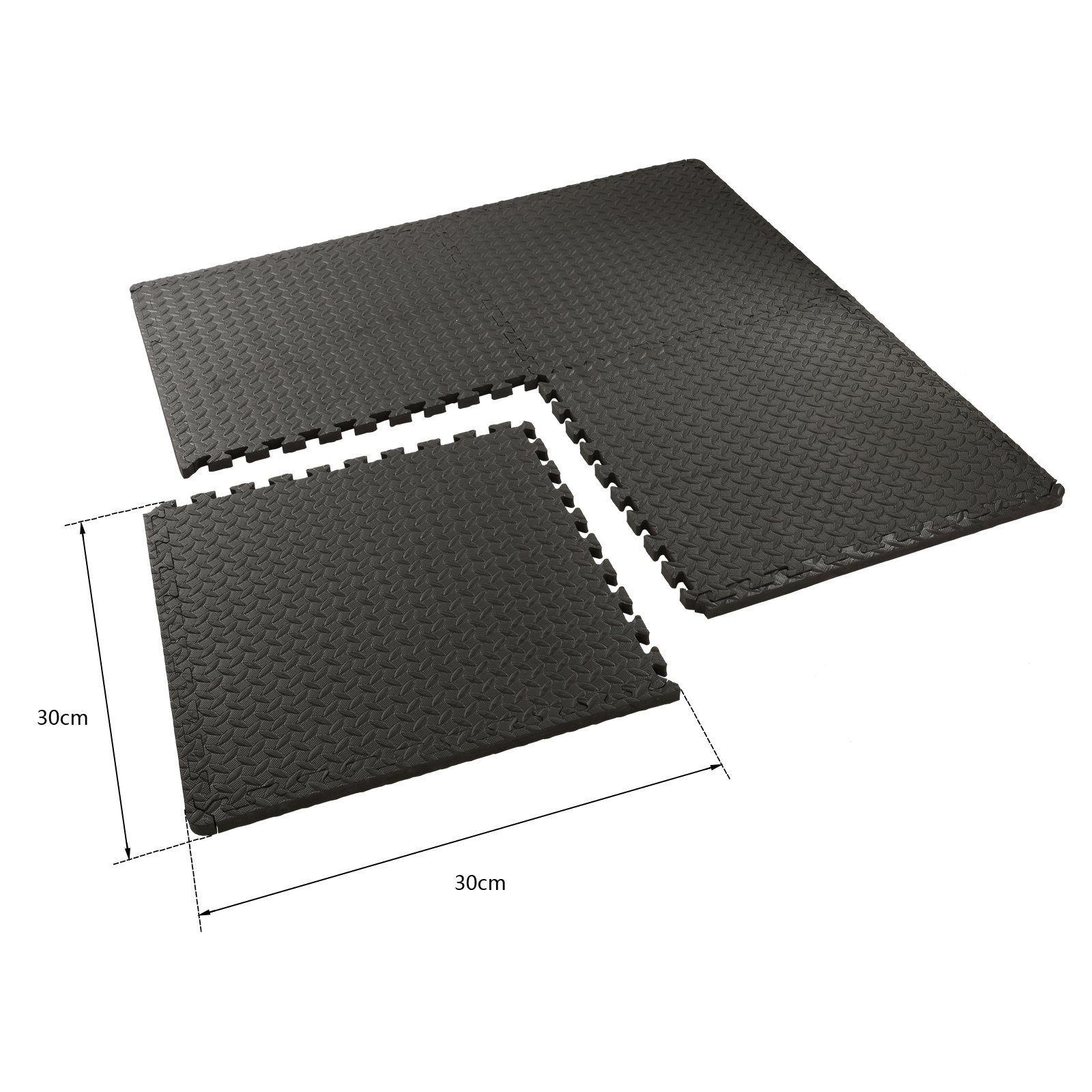 FCH Bodenmatte Schutzmattenset mit Endstücken (Set, 18-St., 18 tlg)