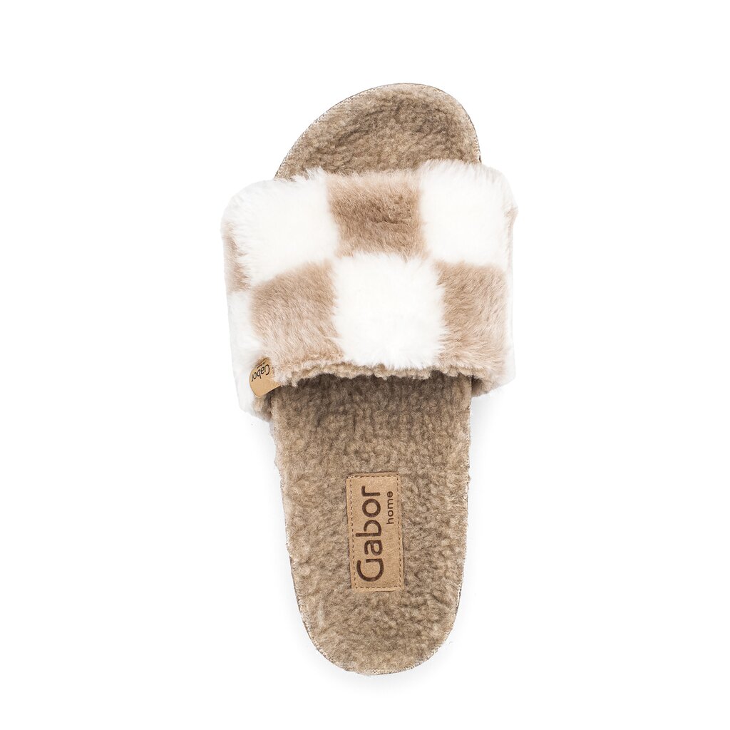 Gabor fashion Plüschhausschuh beige