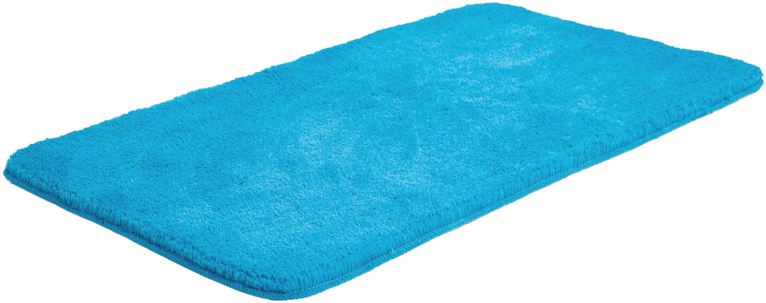 Badematte Madrid my home, Höhe 20 mm, rutschhemmend beschichtet, fußbodenheizungsgeeignet, schnell trocknend, strapazierfähig, Polyester, rechteckig, weiche Haptik, Badteppich, Badematten auch als 3 teiliges Set & rund